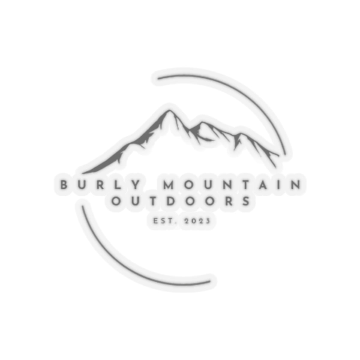 Burly Mountain Outdoor Stickers